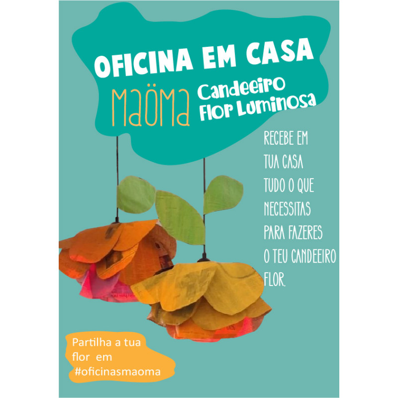 A flor luminosa ( Candeeiro)  - Oficina em Casa