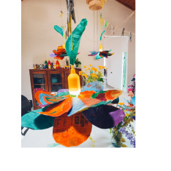 A flor luminosa ( Candeeiro)  - Oficina em Casa