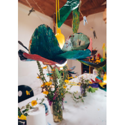 A flor luminosa ( Candeeiro)  - Oficina em Casa